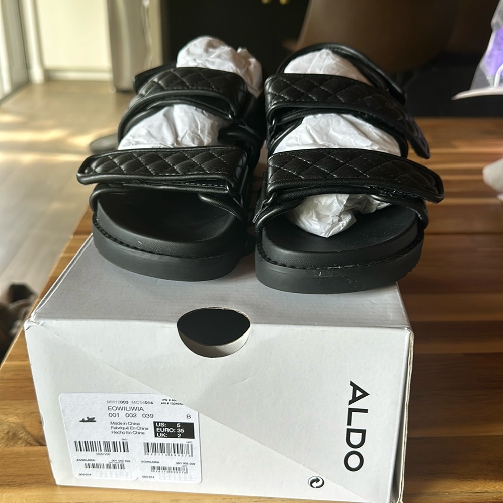 Aldo black sandals